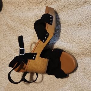 Black Stud Sandals Size 8